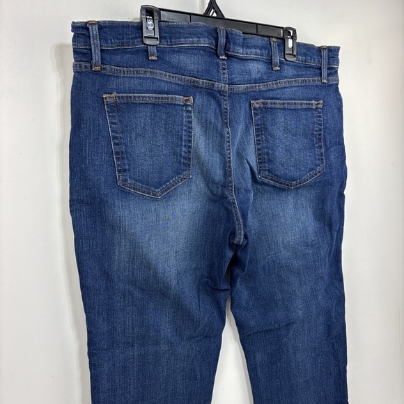 Tommy Hilfiger Men's Straight Dark Wash Jeans Size 40x30 Stretch Whiskered - Picture 11 of 14